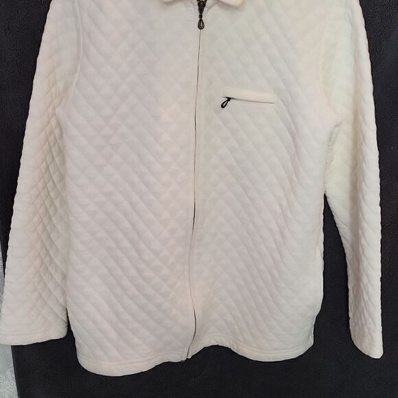 Bobbie Brooks White Quilted Lightweight Jacket Size Small - Picture 4 of 10